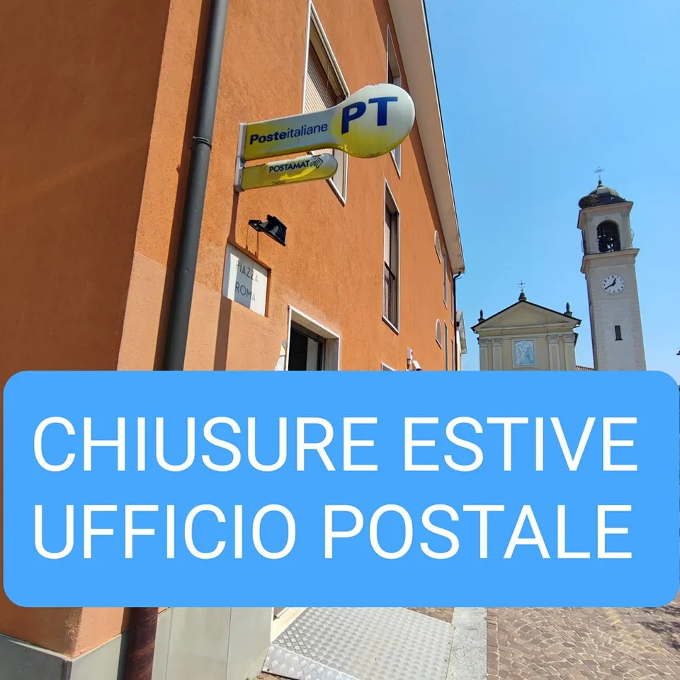 Comunicazione di poste italiane ufficio postale di cerro al lambro