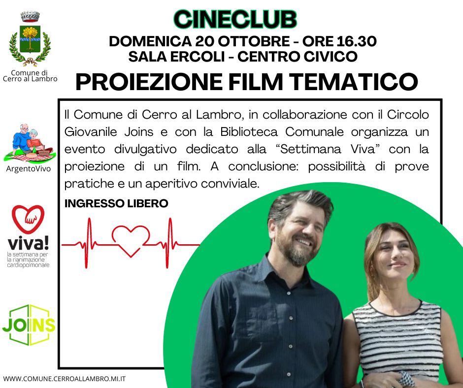 Cineclub in occasione della "Settimana Viva" 