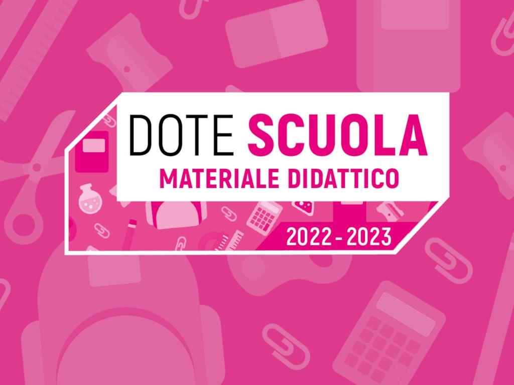 Dote Scuola – componente Materiale Didattico, a.s. 2022/2023