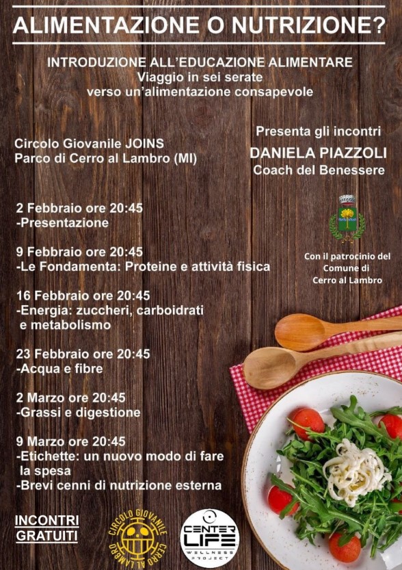 Incontri gratuiti  introduzione all'educazione alimentare 