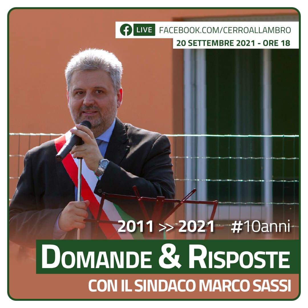 Domande e Risposte con il Sindaco Marco Sassi