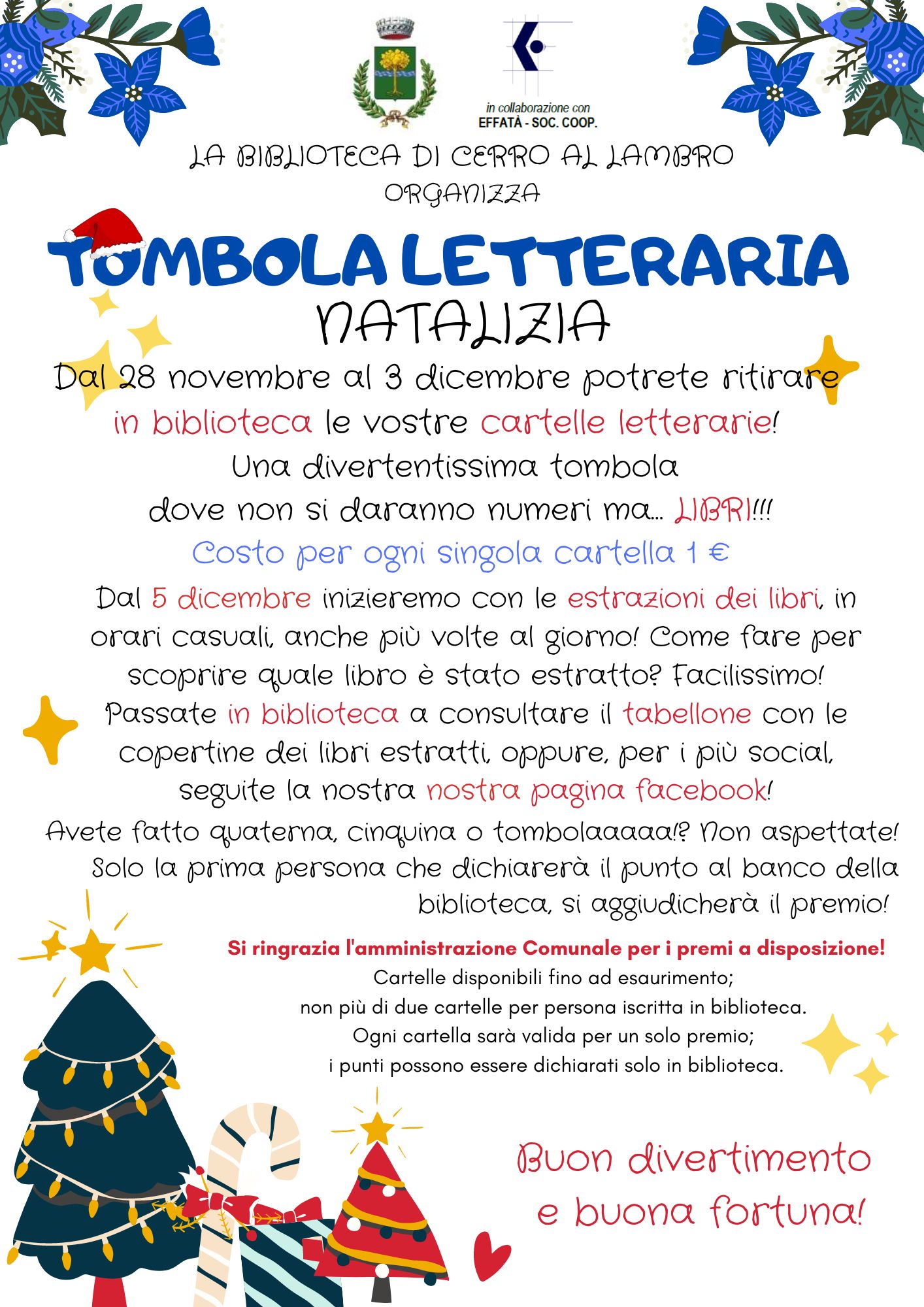 Tombola letteraria biblioteca