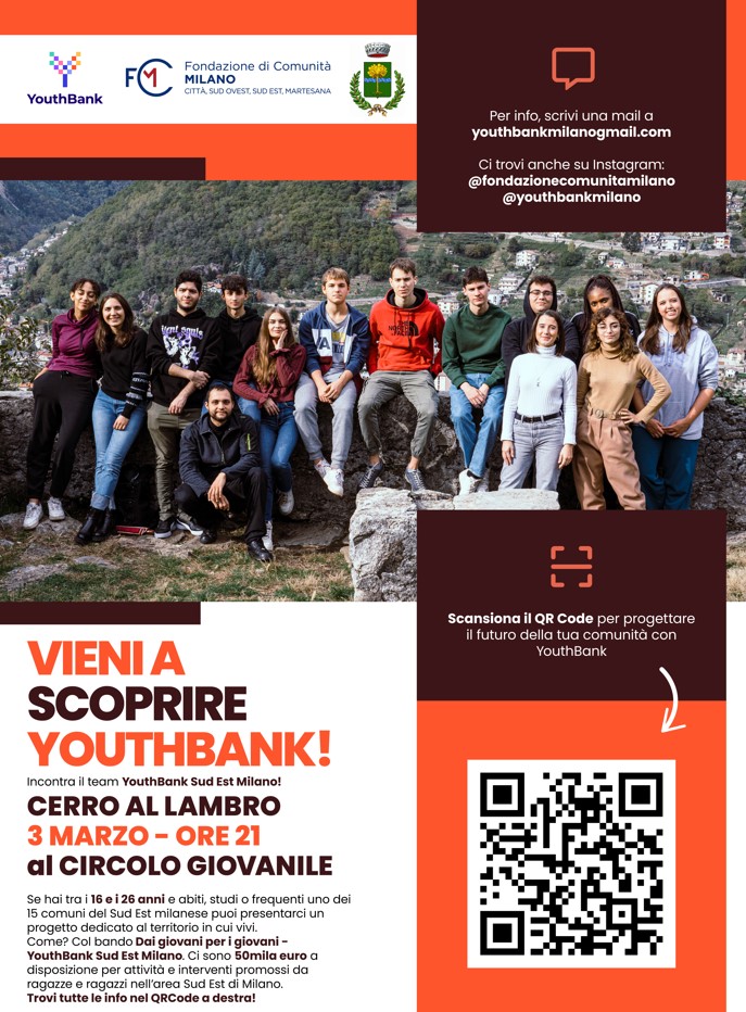 Progetto Youthbank - Vieni a scoprire il progetto