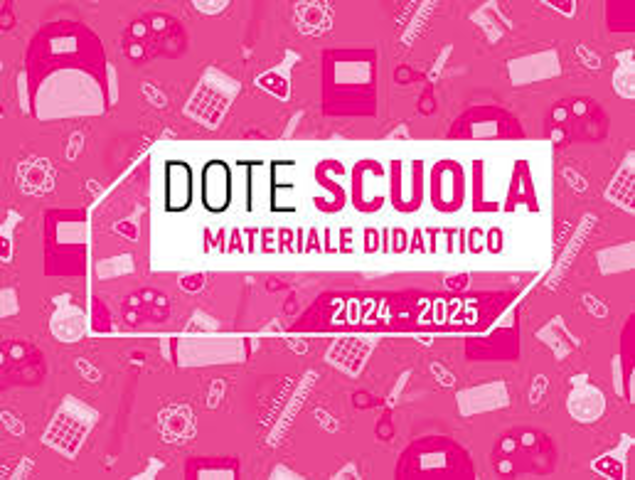 Dote Scuola Materiale Didattico 2024-2025