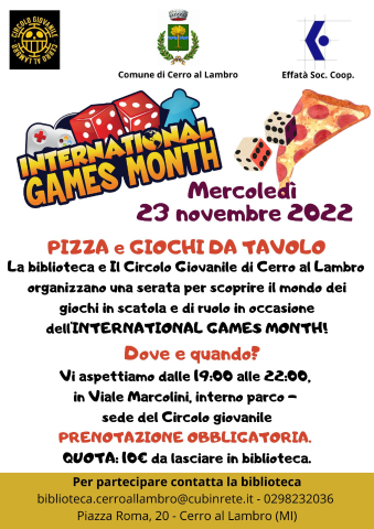 games of month 23 novembre 22