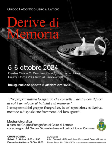 Mostra fotografica "Derive di Memoria" - Gruppo Fotografico Cerro 