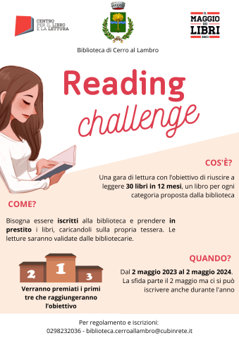 Reading challenge dal 2 maggio 2023 al 2 maggio 2024