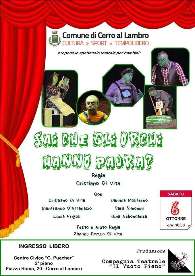 Sai Che Gli Orchi Hanno Paura? – Spettacolo Teatrale per Bambini
