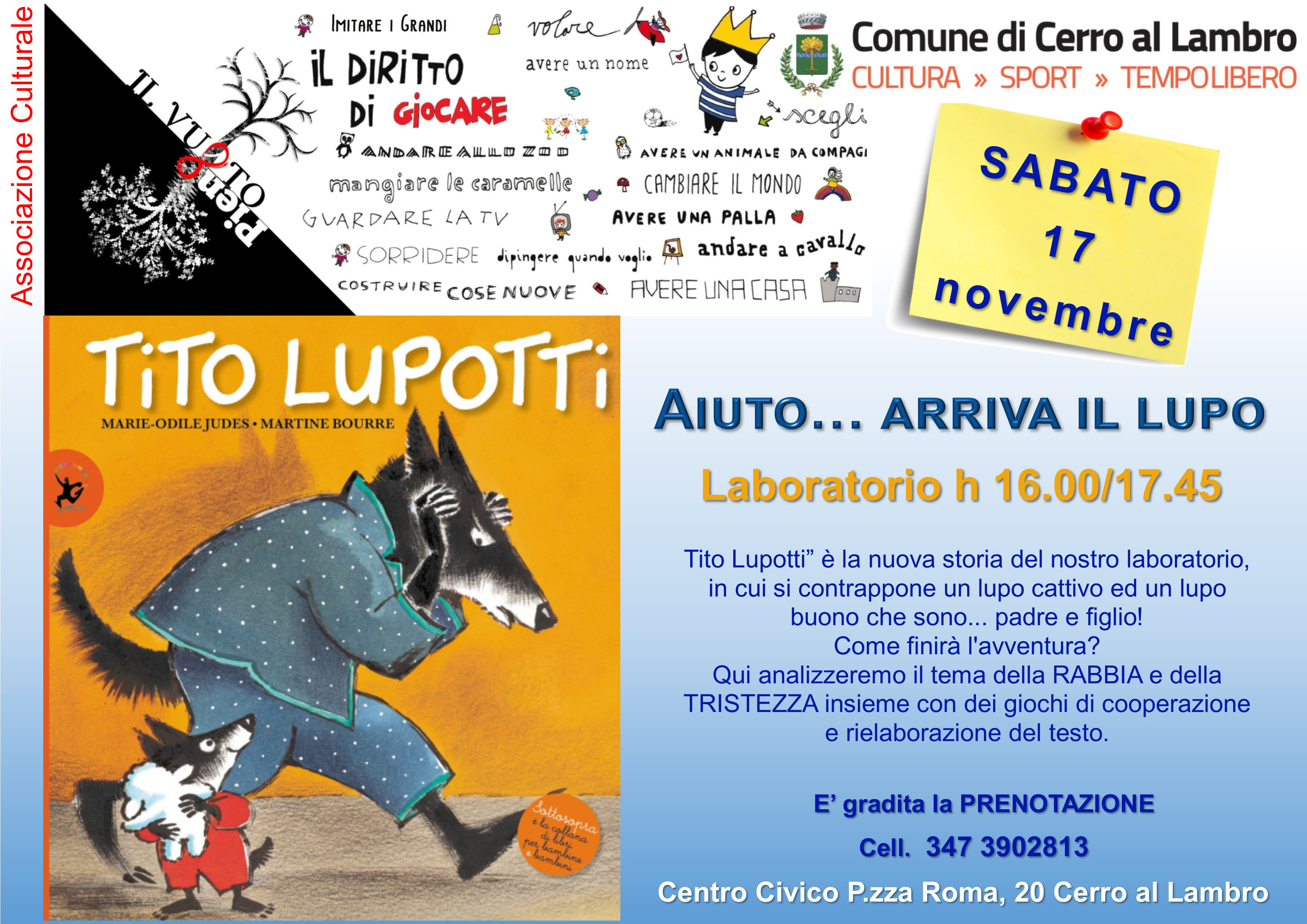 Laboratorio – Aiuto…Arriva il lupo