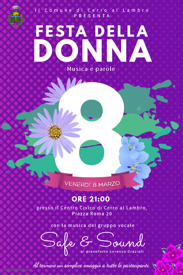 La Festa della Donna - Spettacolo dei Safe & Sound al Centro Civico