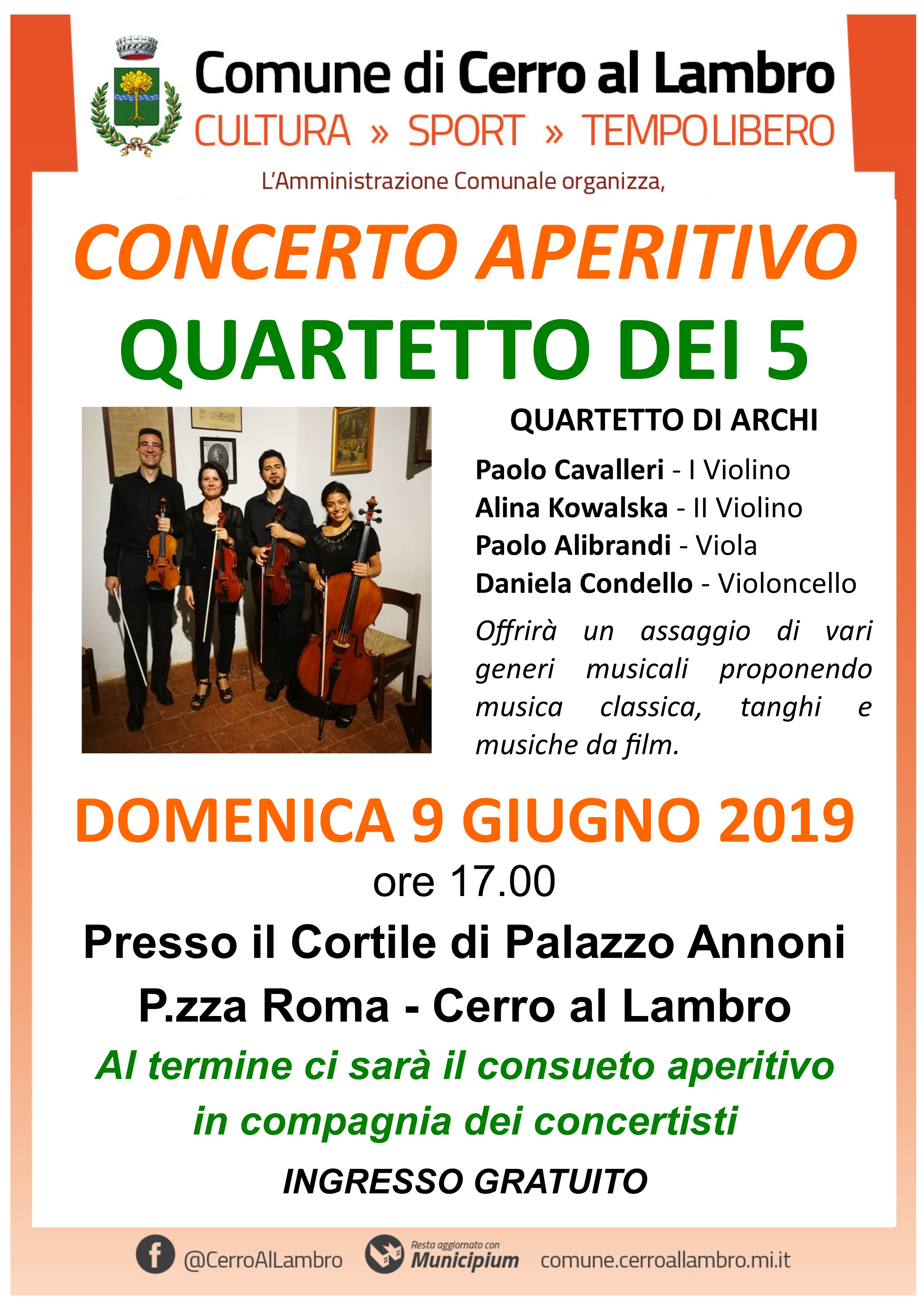 Concerto Aperitivo – Cortile di Palazzo Annoni
