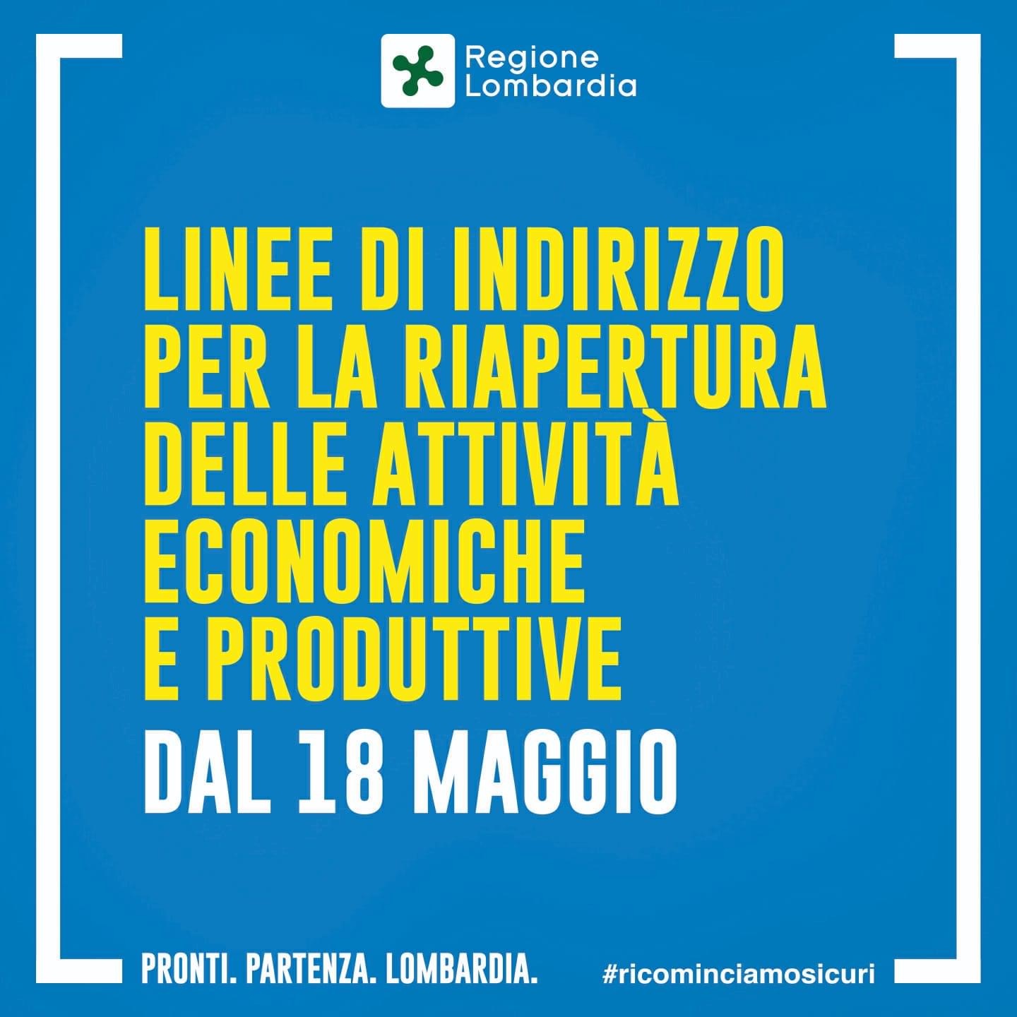 Linee di indirizzo per la riapertura delle attività economiche e produttive