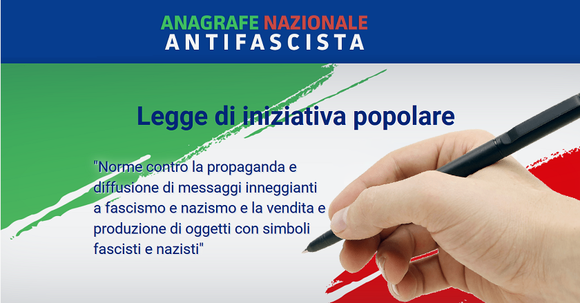 Raccolta firme per proposta di legge di iniziativa popolare