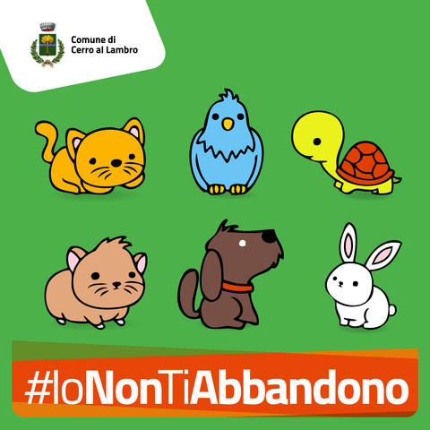 #IoNonTiAbbandono: Campagna in difesa degli animali domestici abbandonati